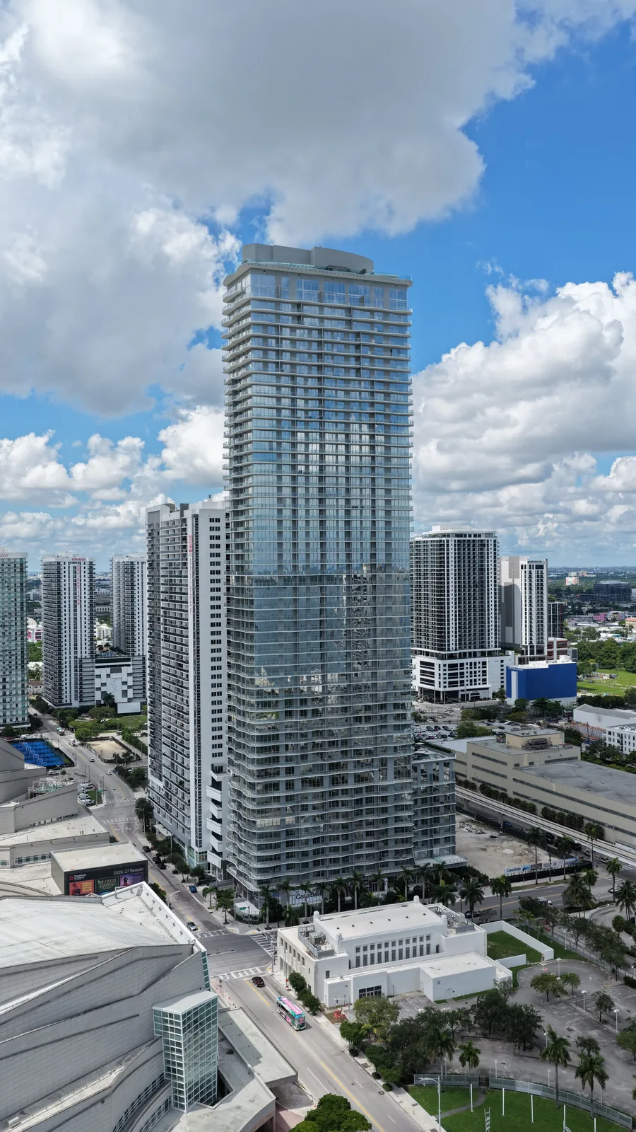 Casa Bella Miami from the air