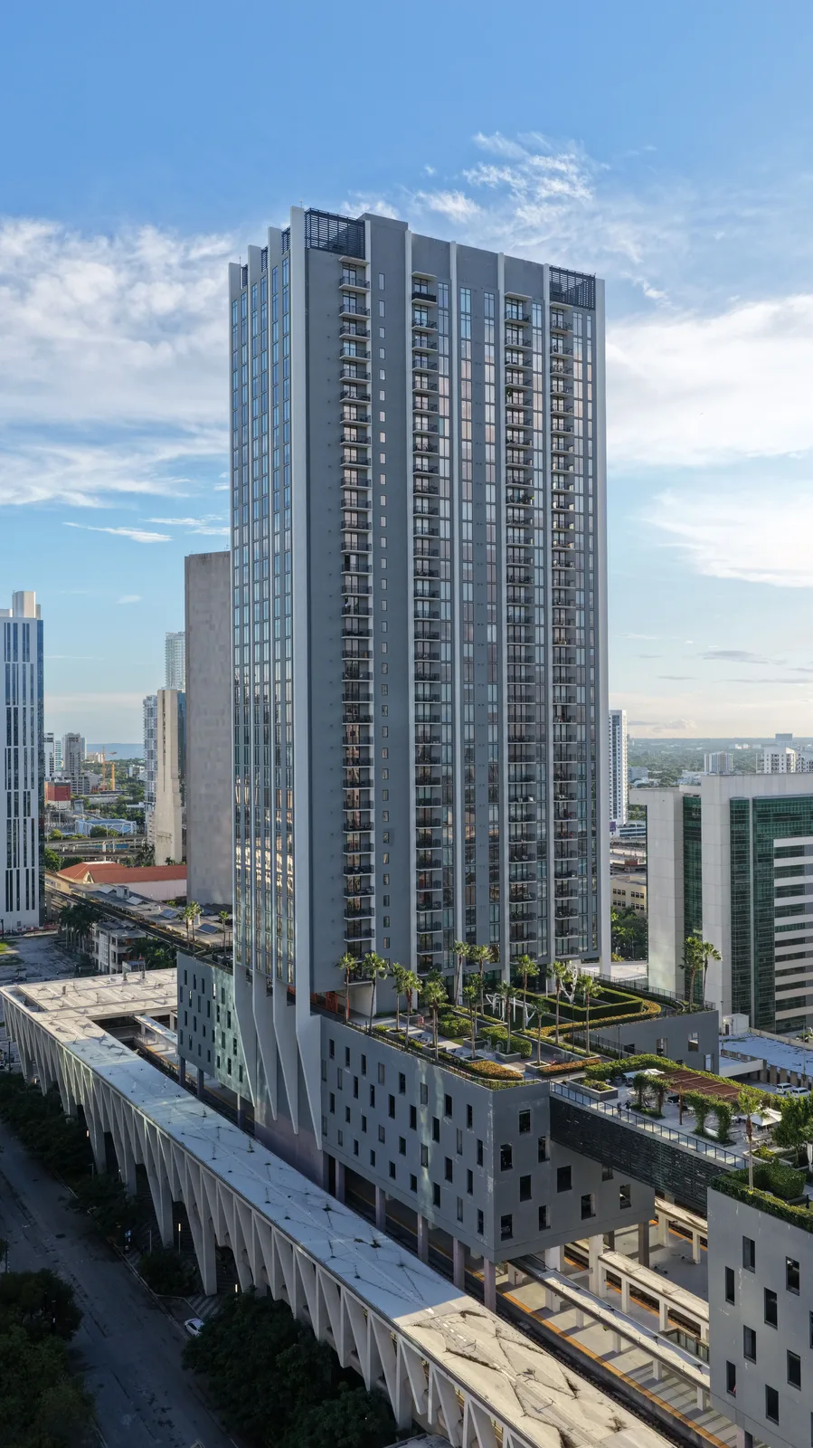 Parkline Miami South Tower from the air
