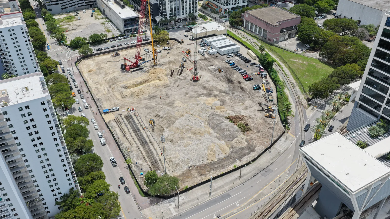 700 North Miami Avenue from the air