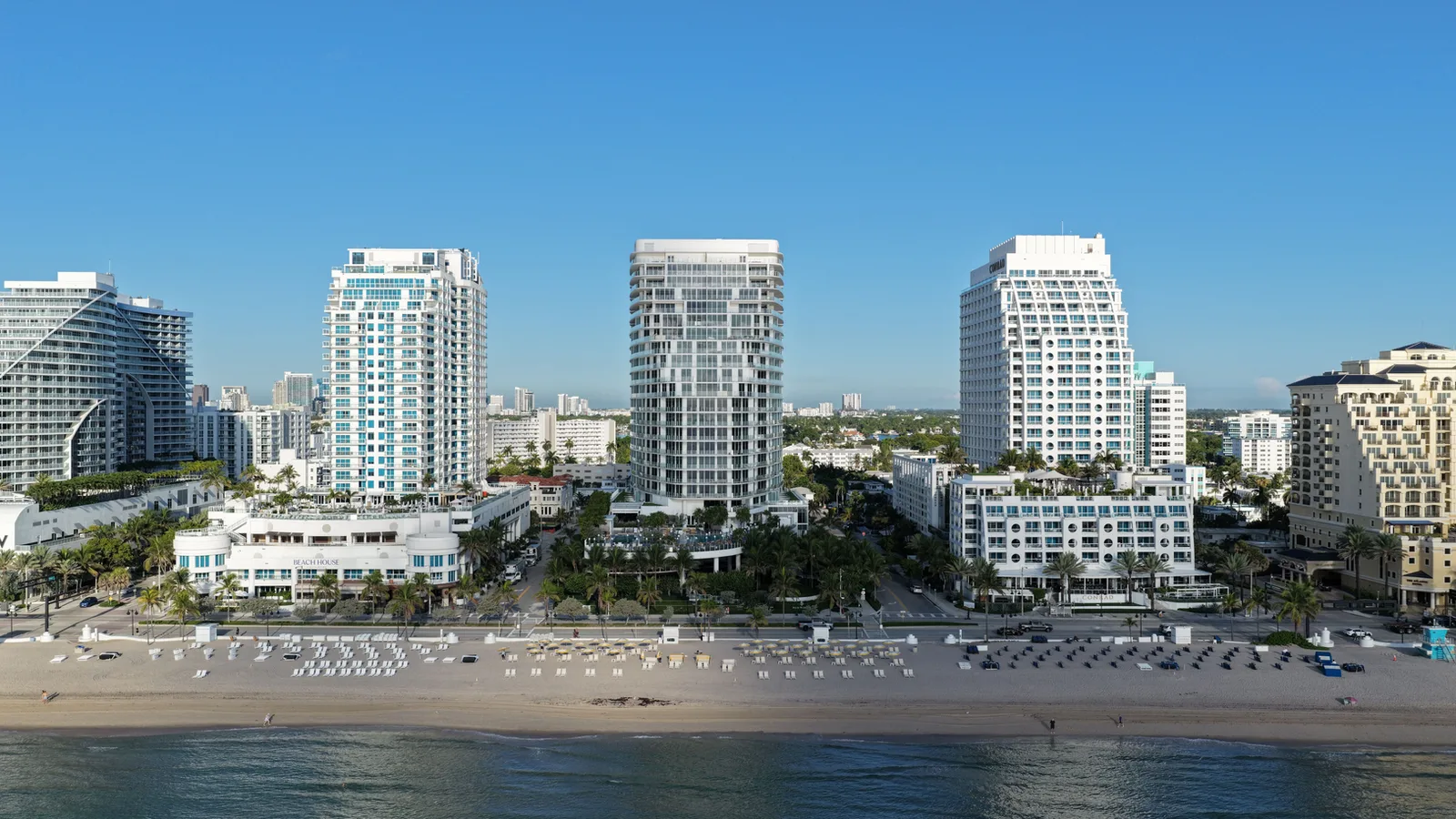 Four Seasons Fort Lauderdale from the air